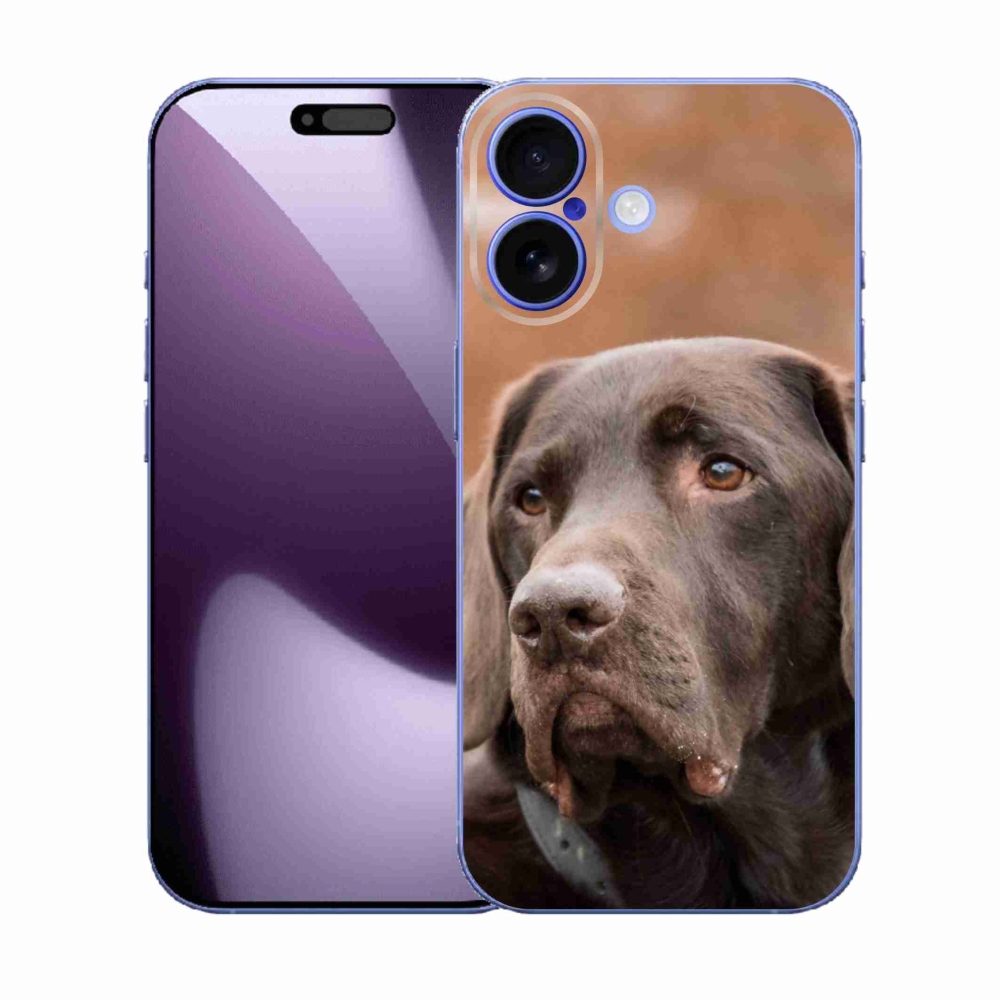 Zselés borítás mmCase iPhone 17 készülékhez - barna labrador