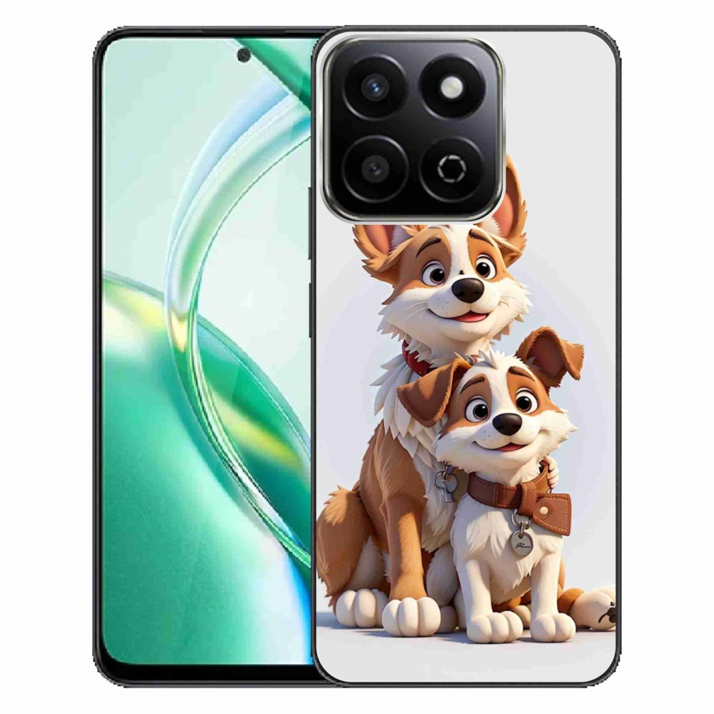 Zselés borítás mmCase a Honor 200 Smart 5G számára - kutyák rajzolása