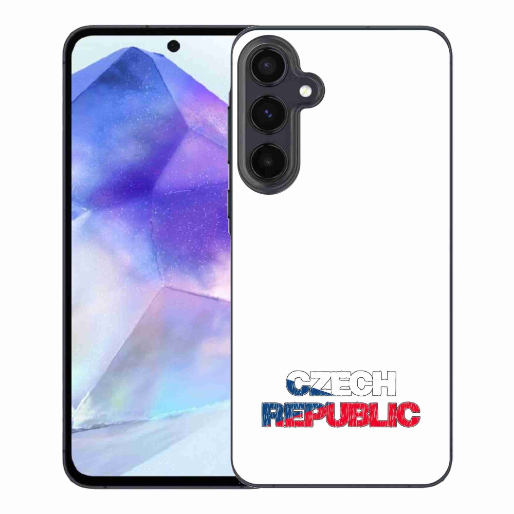 Gél borítás mmCase Samsung Galaxy A55 5G - Csehország fehér háttérrel