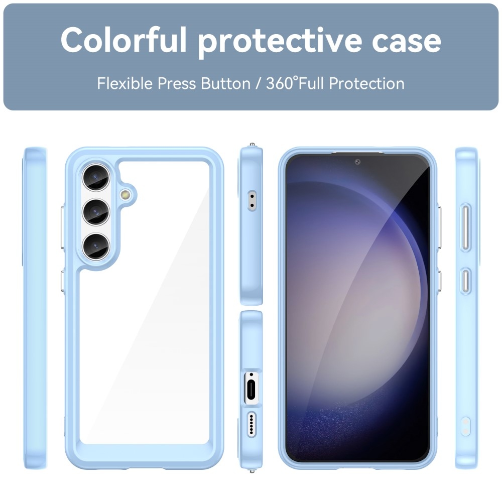 Gél tok fix hátlappal Samsung Galaxy S24 készülékhez - kék