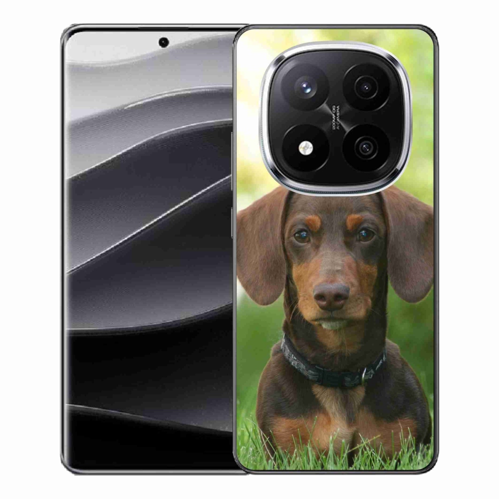 Gél borítás mmCase a Xiaomi Redmi Note 14 Pro+ 5G - barna tacskóhoz