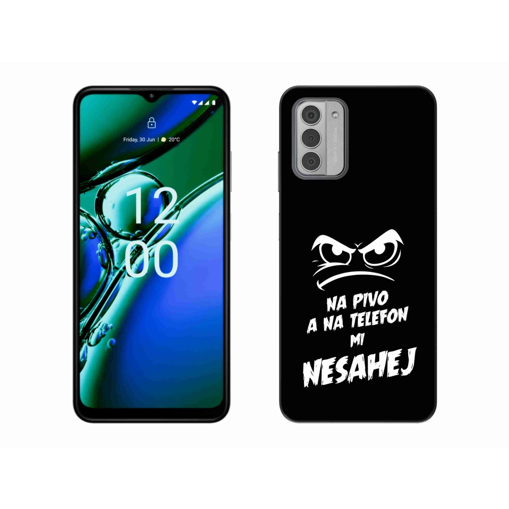 Zselés borítás mmCase a Nokia G42 készülékhez - sör motívum 2 fekete háttérrel