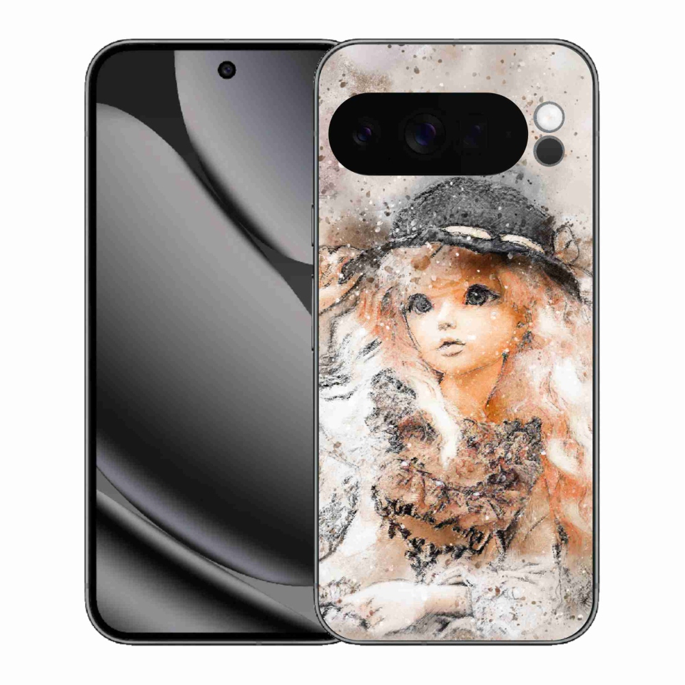 Zselés borítás mmCase a Google Pixel 10 Pro XL-hez - lány kalapban