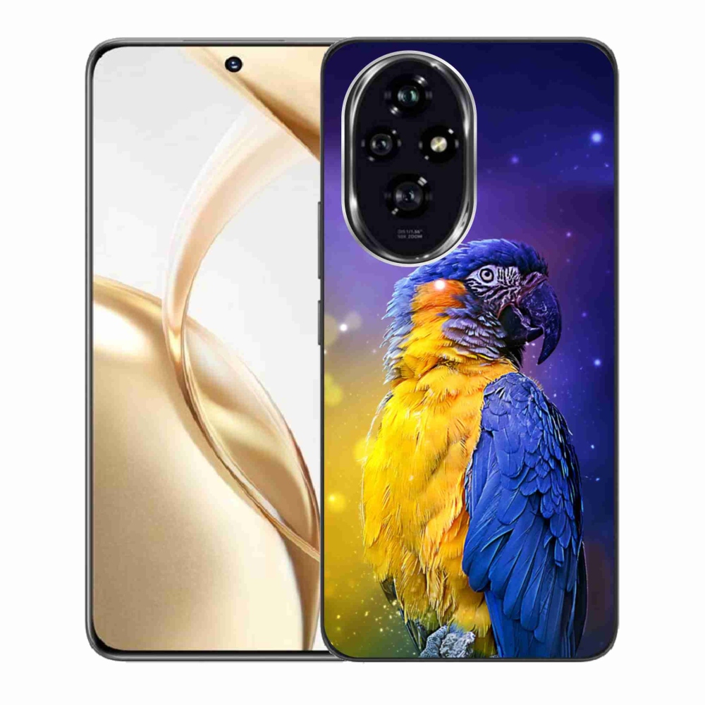 Gél tok mmCase a Honor 200 5G készülékhez - papagáj ara 1