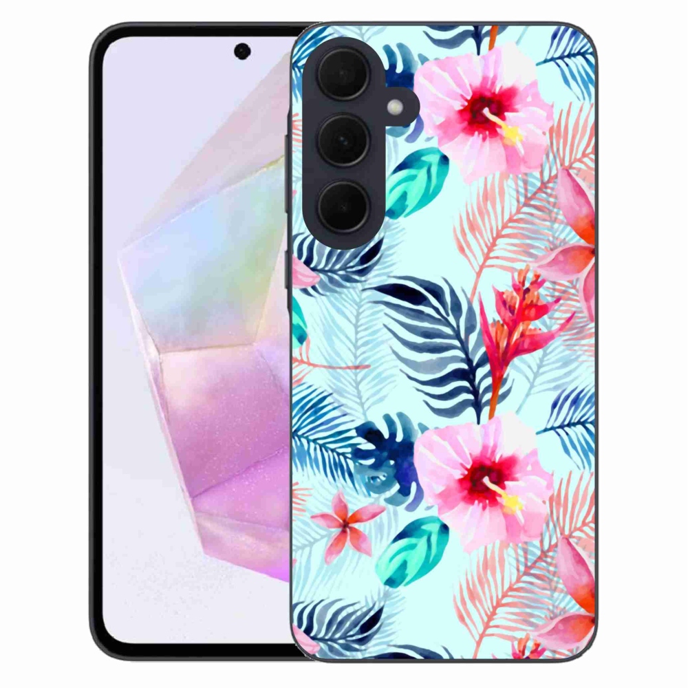 Gél védőhuzat mmCase Samsung Galaxy A35 5G - virágok