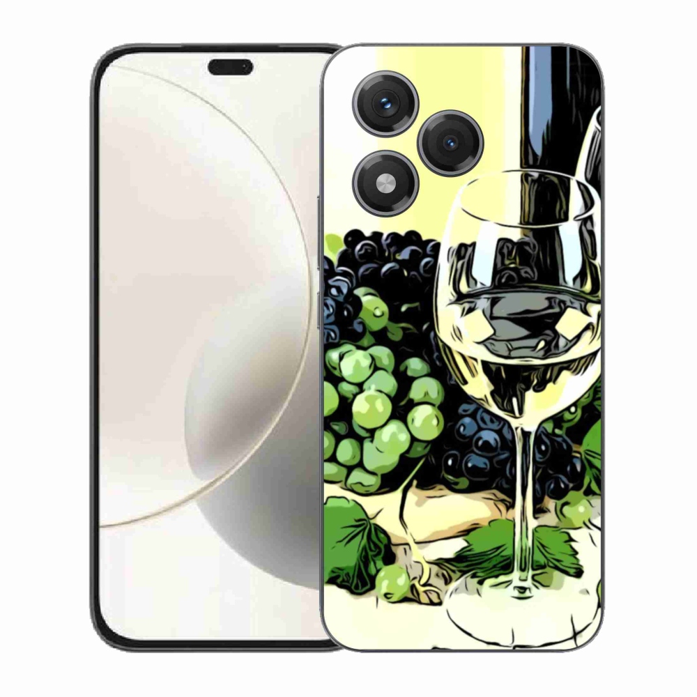 Zselés borító mmCase a Honor 400 Lite-hoz - pohár bor