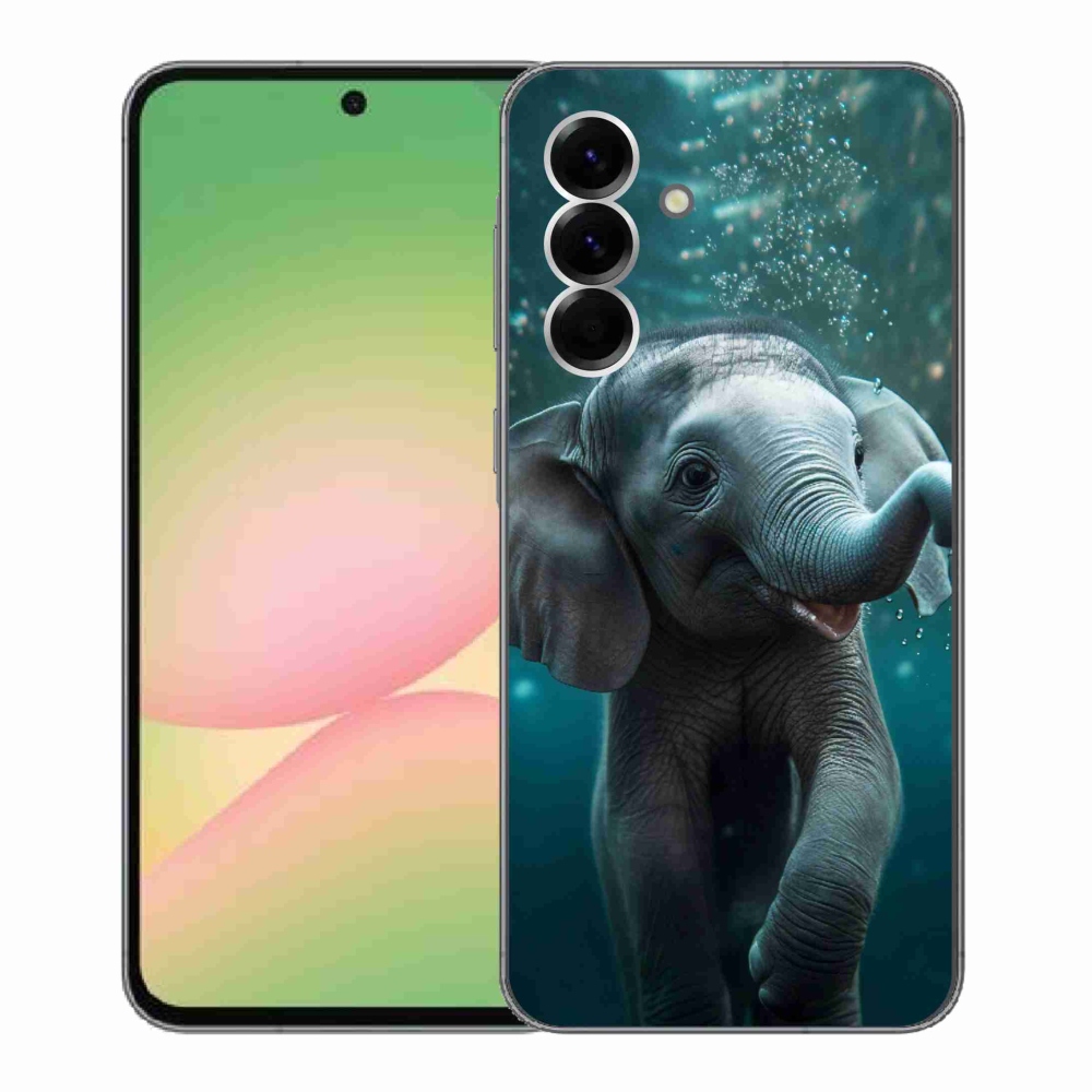 Zselés borítás mmCase Samsung Galaxy A56 5G - elefánt a víz alatt