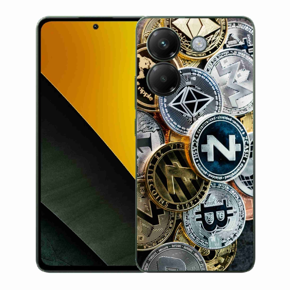 Gél borítás mmCase a Xiaomi Poco M7 Pro 5G számára - kriptovaluták