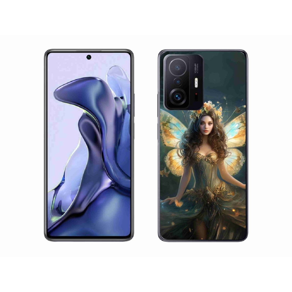 Gél borítás mmCase a Xiaomi 11T Pro számára - pillangó nő