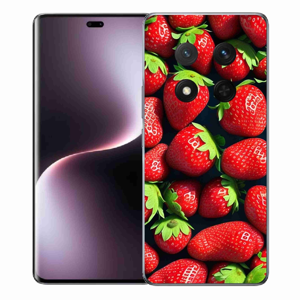 Zselés borítás mmCase a Honor Magic 7 Lite 5G számára - eper