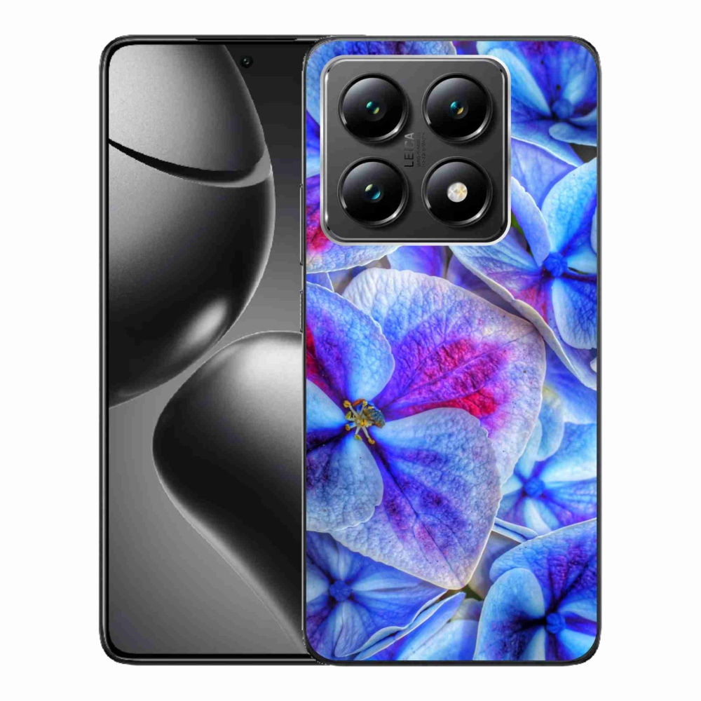 Gél borítás mmCase a Xiaomi 14T-hez - kék virágok 1
