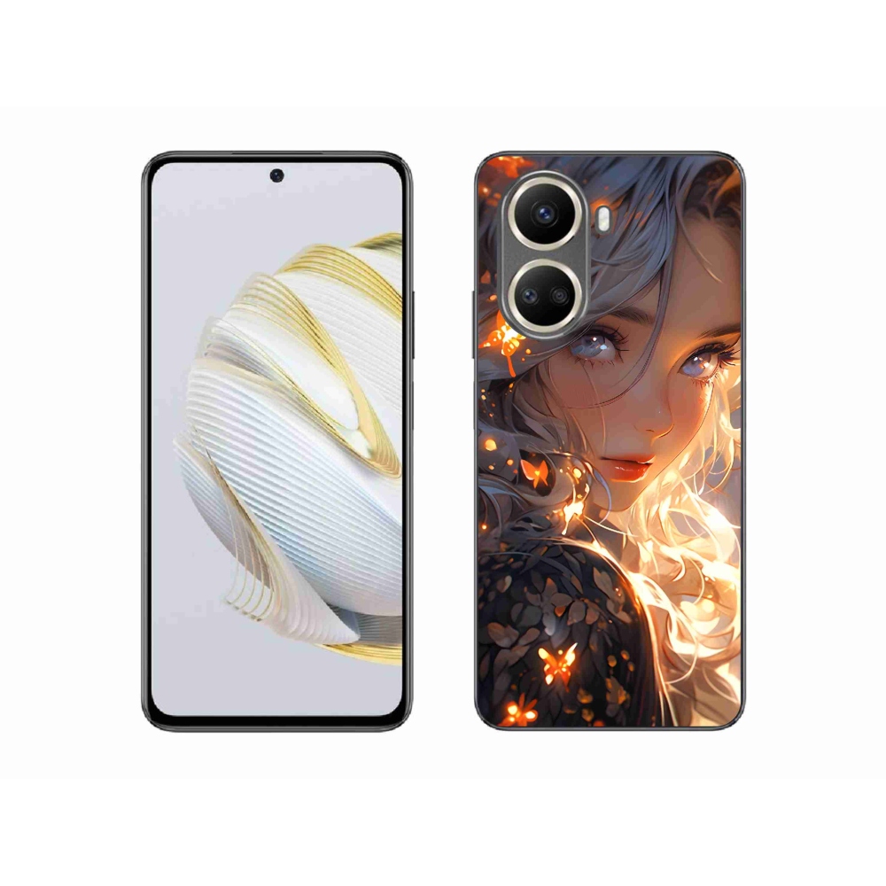 Gél borító mmCase a Huawei Nova 10 SE-n - lány és pillangók