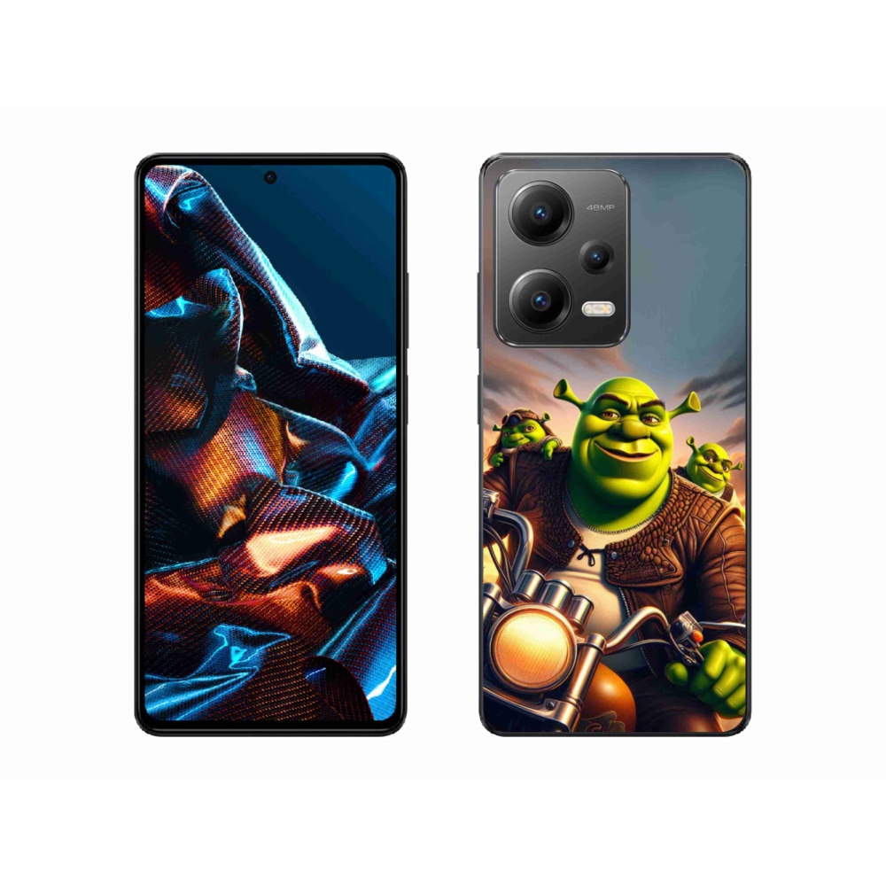Gél borítás mmCase a Xiaomi Redmi Note 12 Pro 5G-hez - Shrek egy motorkerékpáron