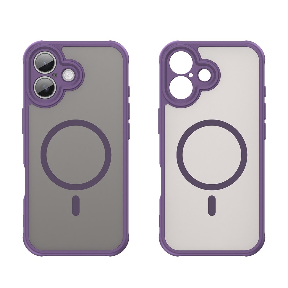 Matte zselés tok MagSafe-rel iPhone 17 készülékhez - lila