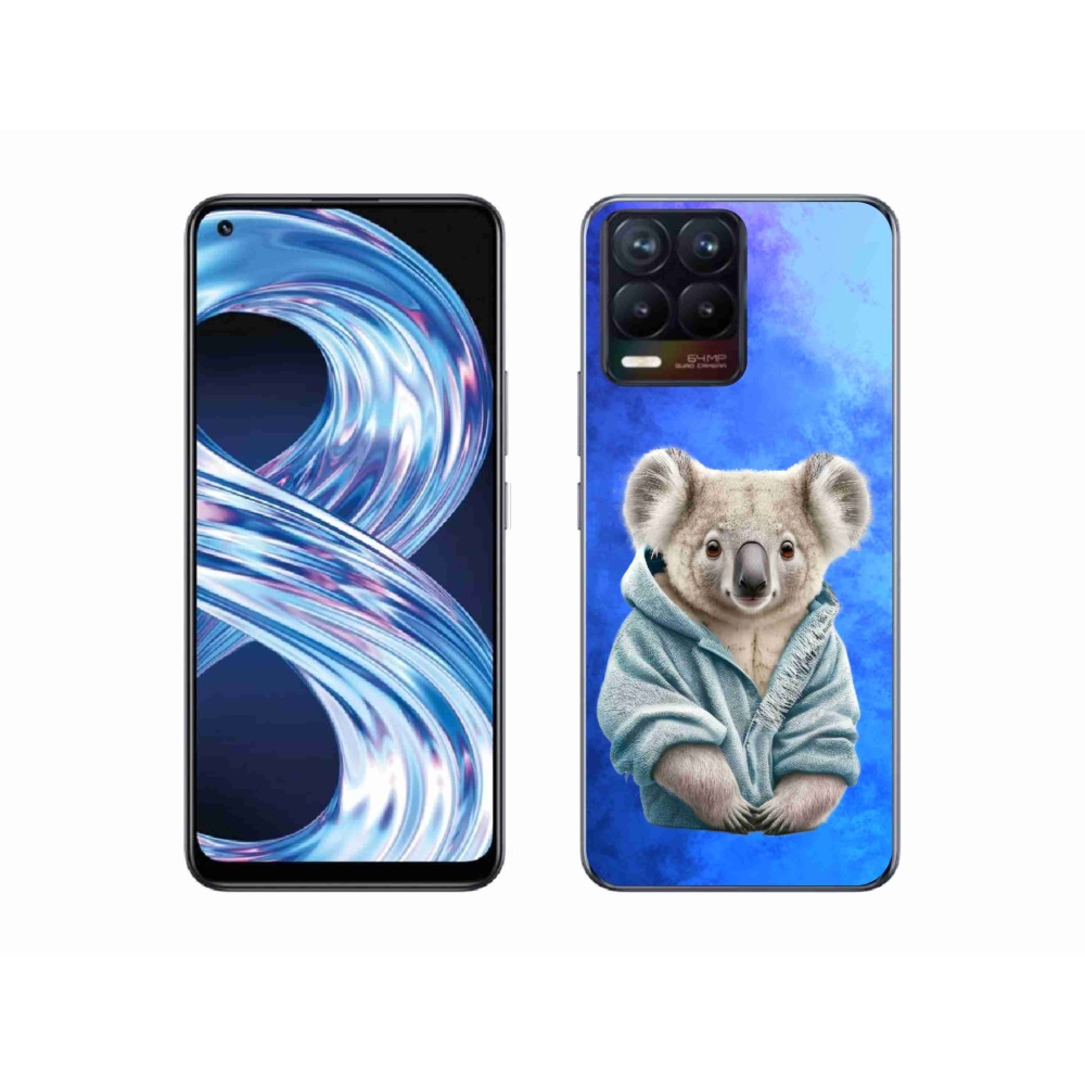 Gél borítás mmCase a Realme 8 Pro-hoz - koala pulóverben