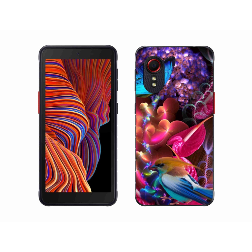 Gél borítás mmCase Samsung Galaxy Xcover 5 készülékhez - színes virágok