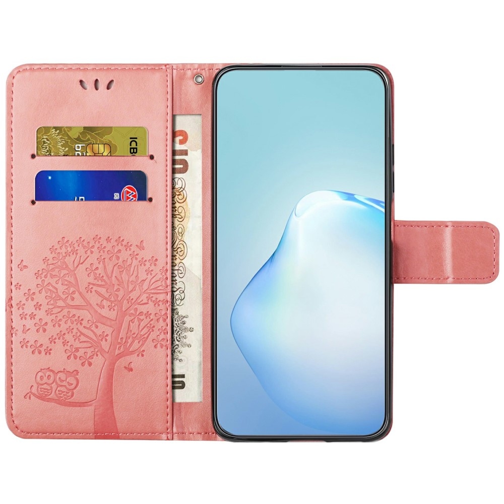 Fás könyv tok Samsung Galaxy A26 5G - rózsaszínű