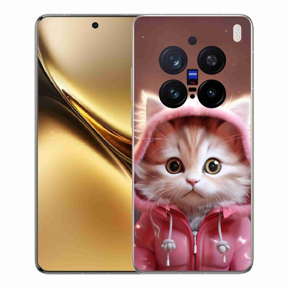 Gél borítás mmCase a Vivo X200 Pro 5G készülékhez - aranyos cica 3