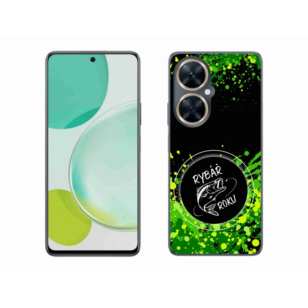 Gél borító mmCase a Huawei Nova 11i - az év horgásza fekete háttérrel