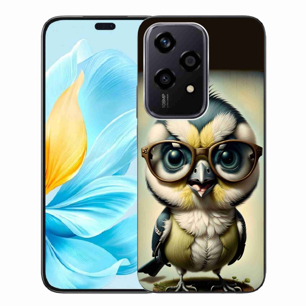 Zselés borítás mmCase a Honor 200 Lite 5G számára - cub szemüveggel