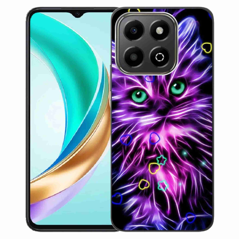 Zselés borítás mmCase a Honor X6b készülékhez - absztrakt macska