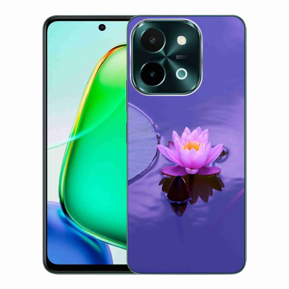 Gél tok mmCase a Vivo Y28-hoz - virág a felületen