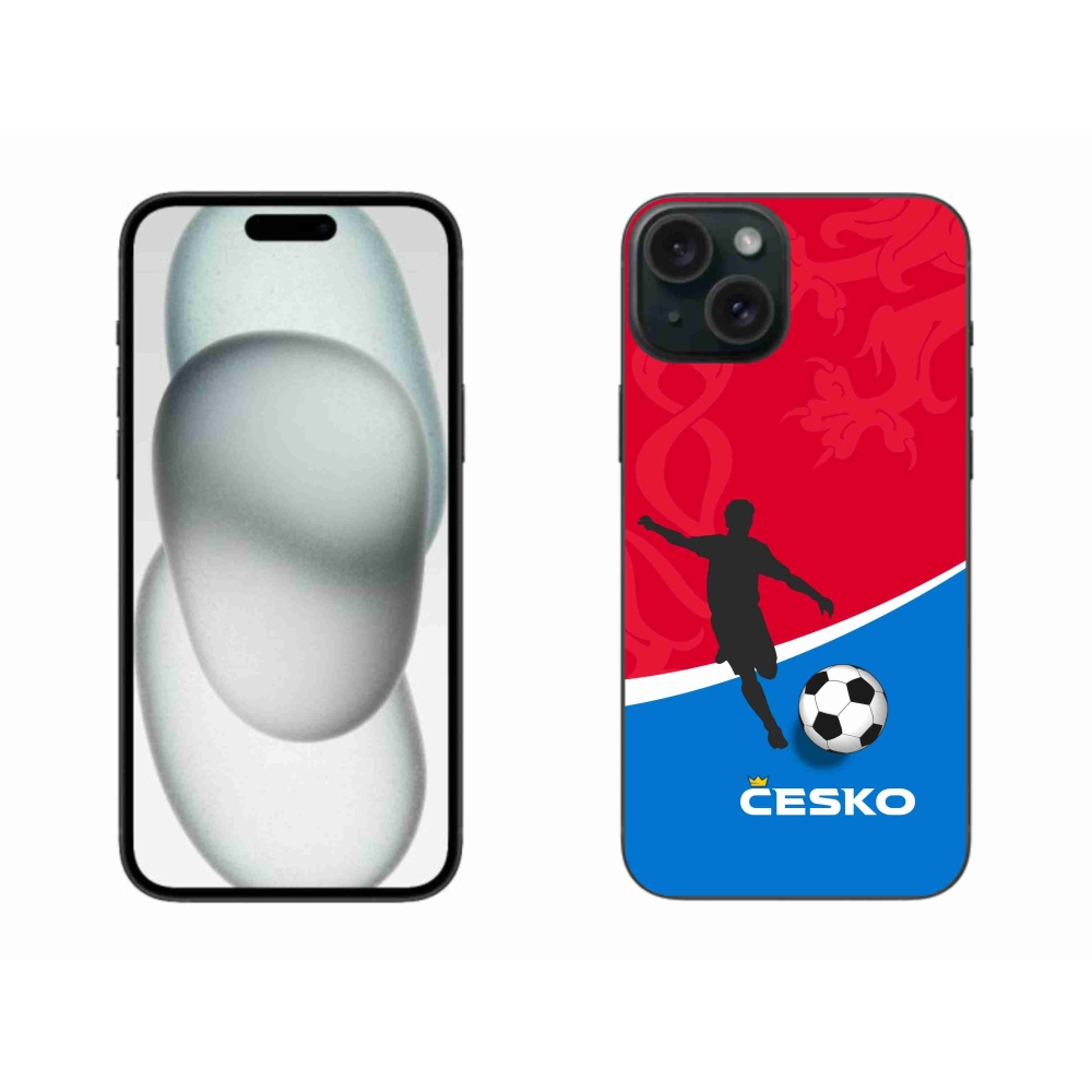 Gél borítás mmCase iPhone 15 Plus készülékhez - futball Csehország