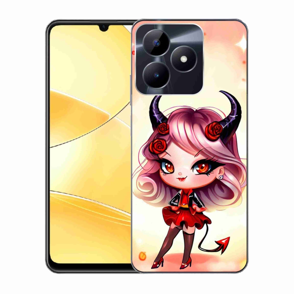 Zselés borító mmCase a Realme C51/C53 készülékhez - rajzfilmördög