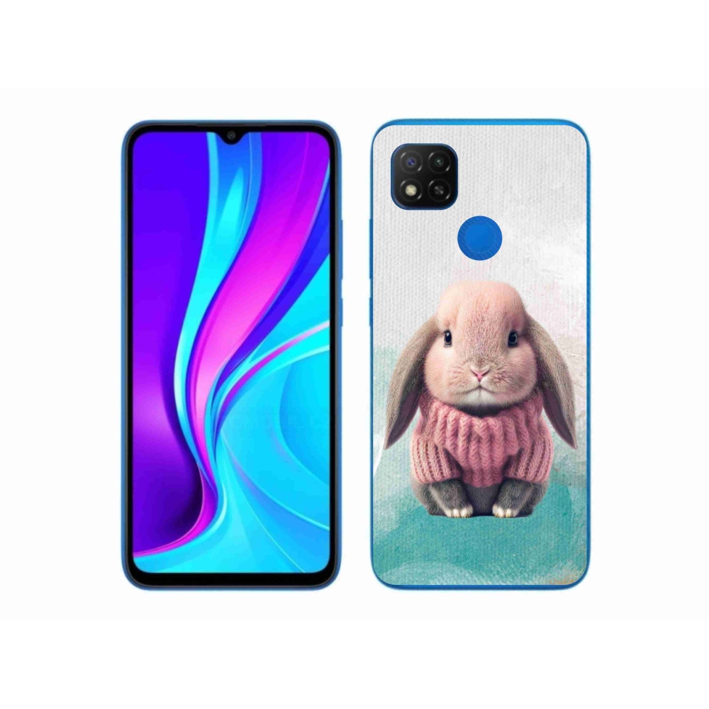 Gél borítás mmCase a Xiaomi Redmi 9C-hez - nyúl pulóverben