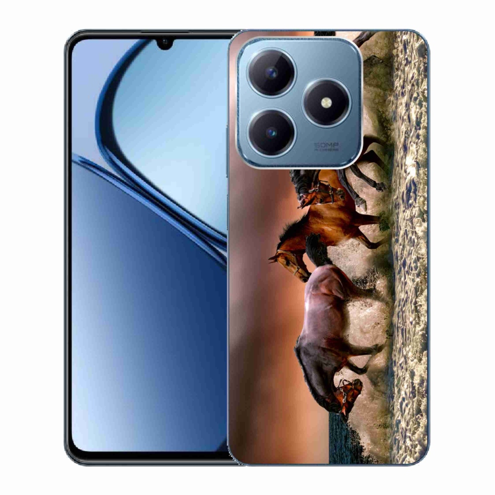 Gél tok mmCase a Realme C63 készülékhez - lovak 1