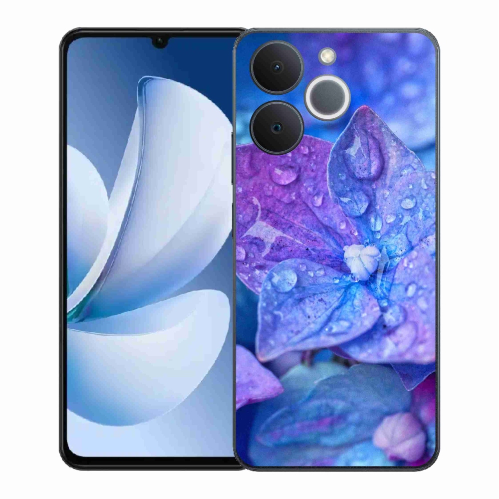 Zselés borító mmCase a Realme Note 70T készülékhez - lila virág