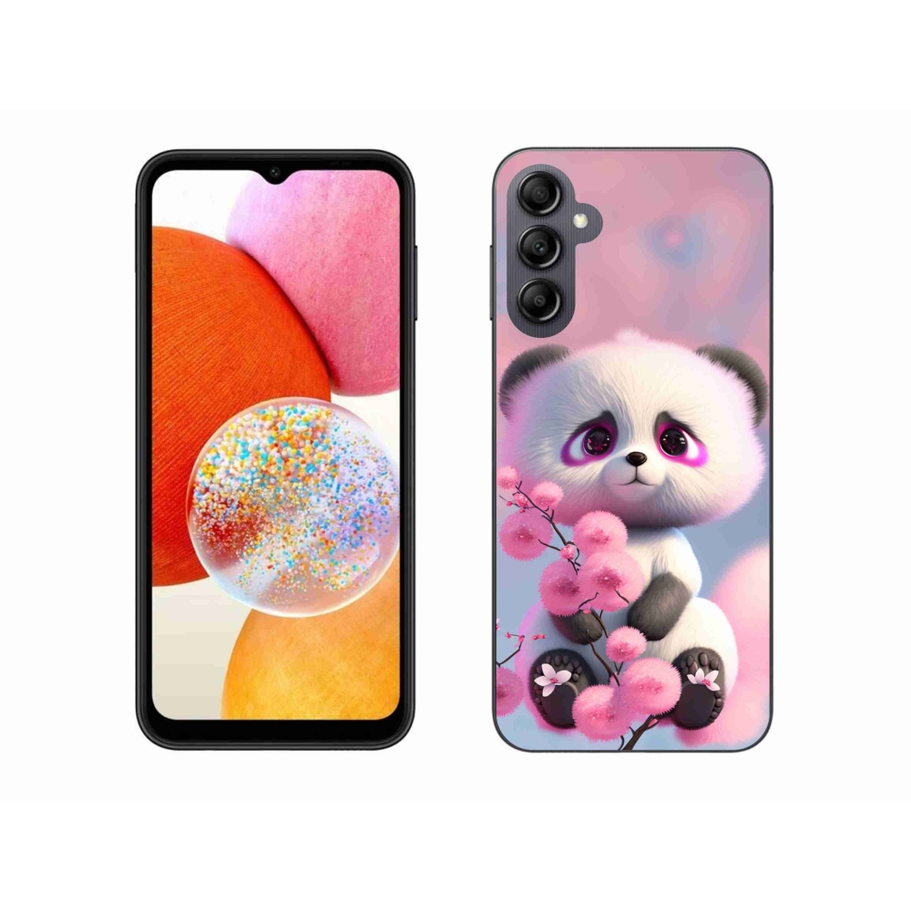 Gél borítás mmCase Samsung Galaxy A14 4G/5G - aranyos panda 1