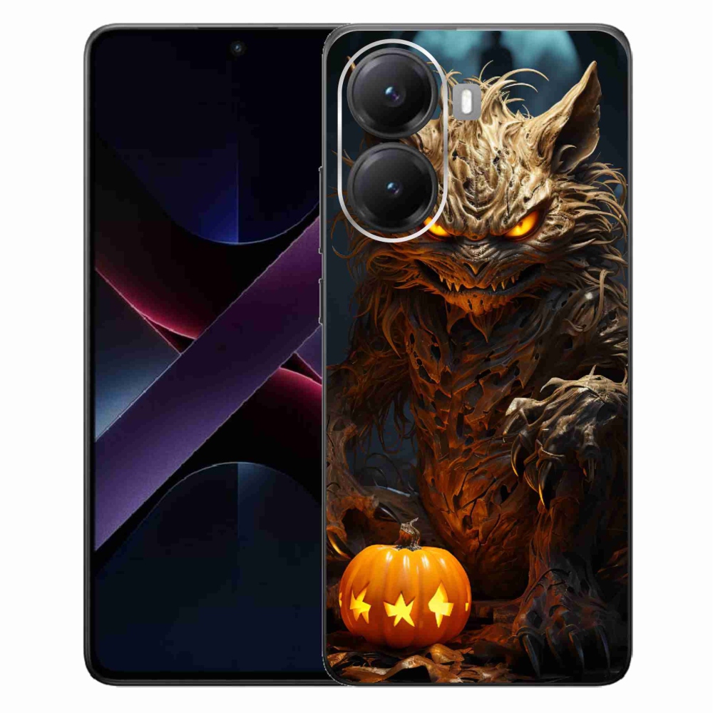 Gél borítás mmCase a Xiaomi Poco X7 Pro 5G számára - Halloween szörnyeteg