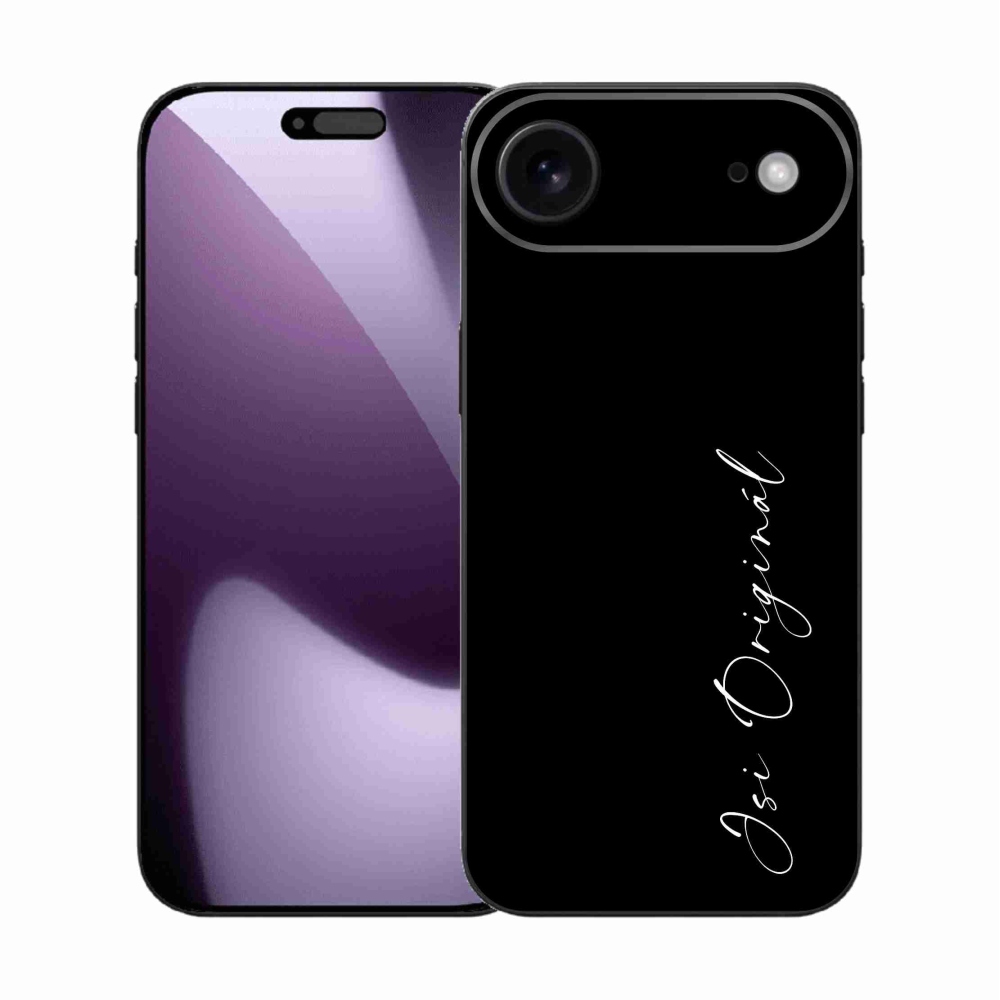 Gél borító mmCase iPhone 17 Air készülékhez - te vagy az eredeti fekete háttér