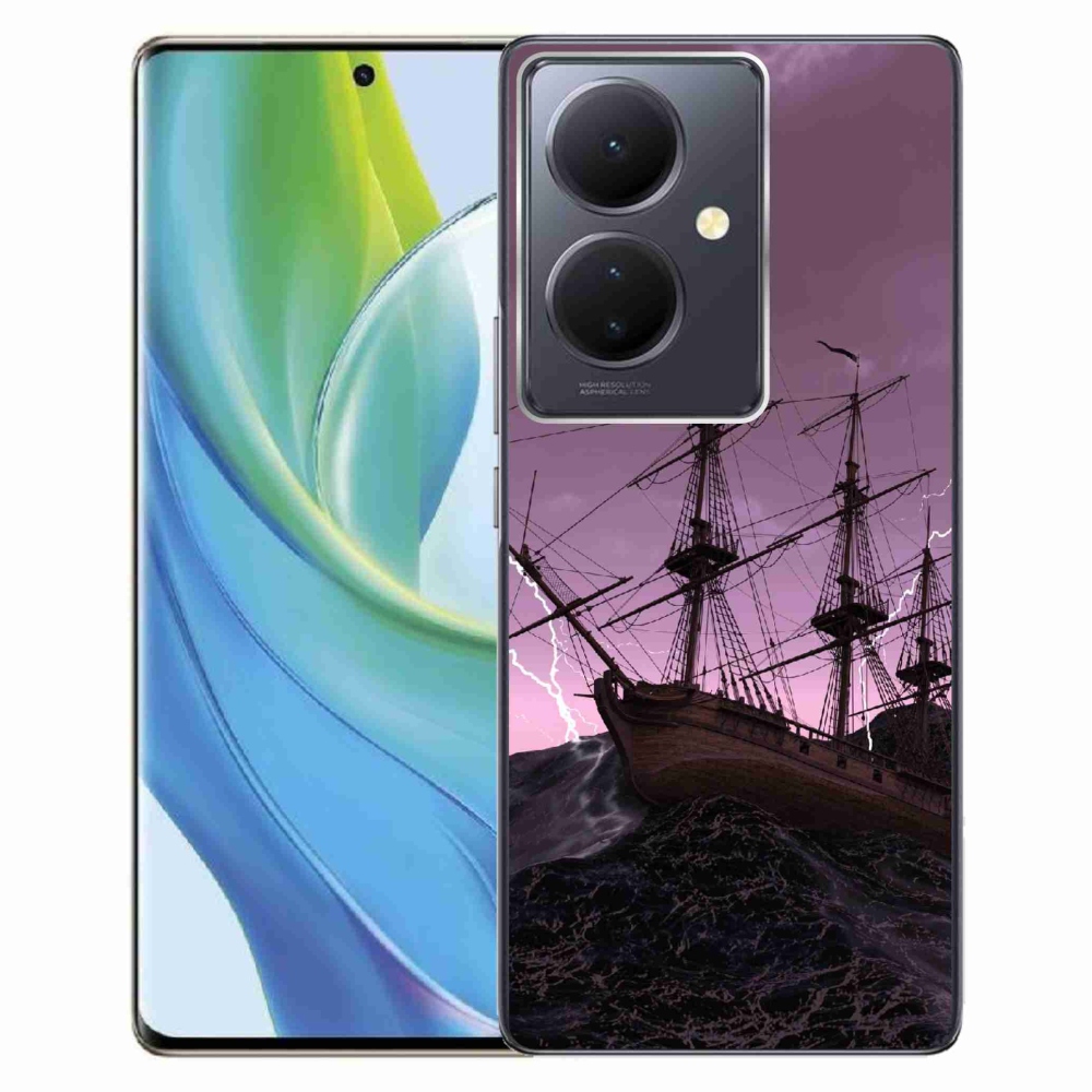 Gél borítás mmCase a Vivo V29 Lite 5G-hez - hajó a viharban