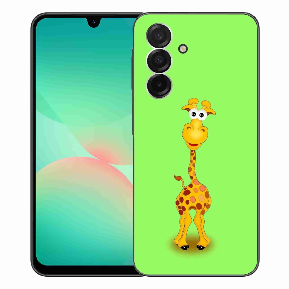 Zselés borítás mmCase Samsung Galaxy A26 5G - rajzfilm zsiráfhoz