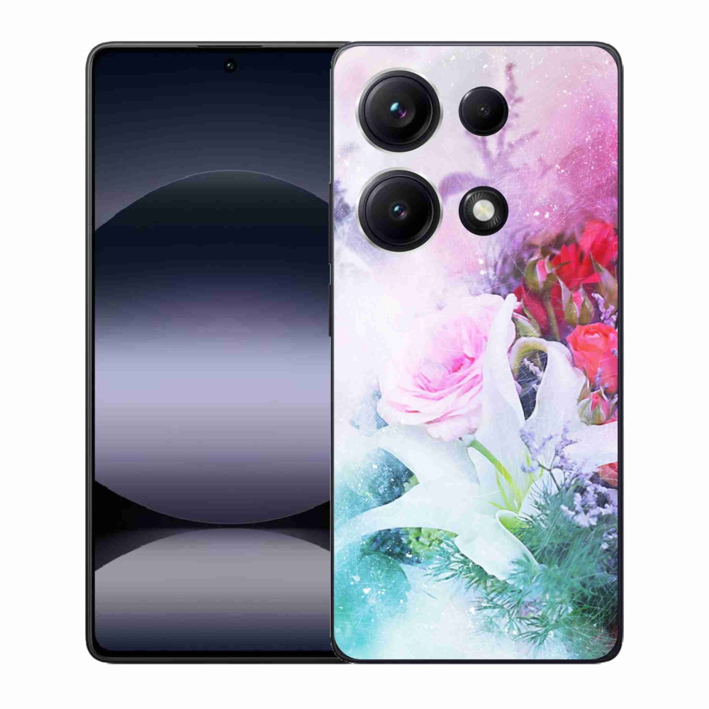 Gél borító mmCase a Xiaomi Redmi Note 14S-hez - virágok 4