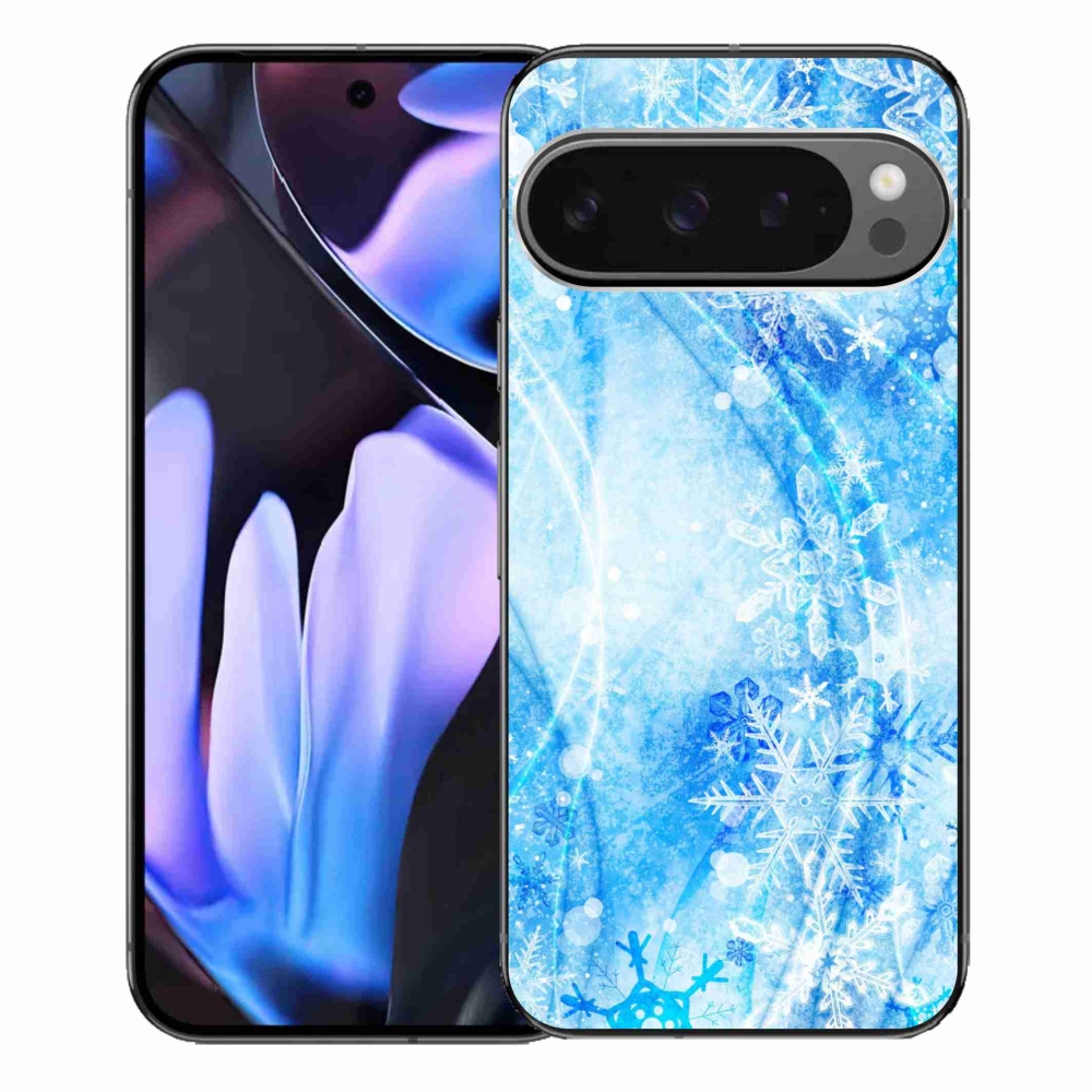 Zselés borítás mmCase a Google Pixel 9 Pro XL számára - hópelyhek
