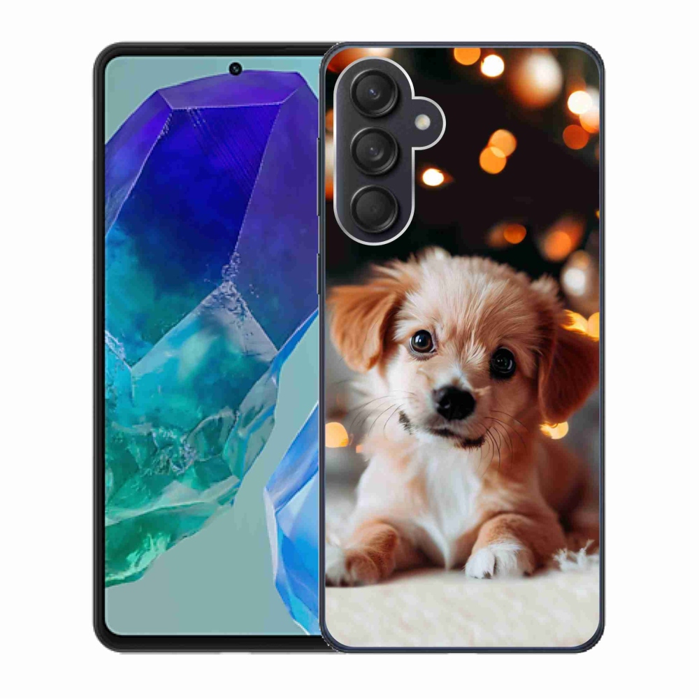 Zselés borítás mmCase Samsung Galaxy M55 5G - kölyökkutyakölyökhöz