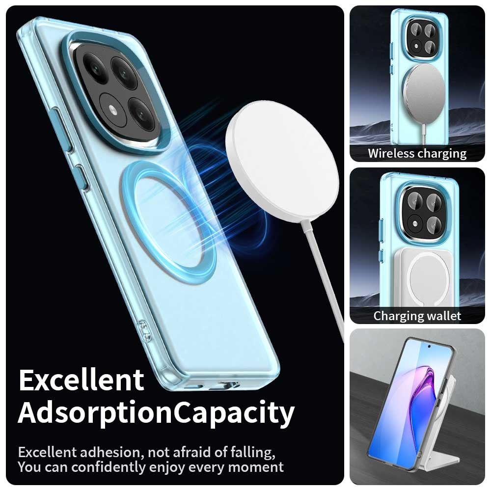 Candy zselés tok MagSafe-val Xiaomi Redmi Note 14 Pro+ 5G - kék