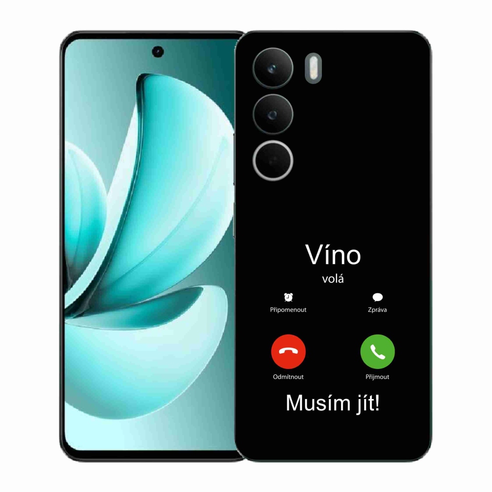 Gél borítás mmCase a Realme C71 készülékre - bor hívja a fekete hátteret