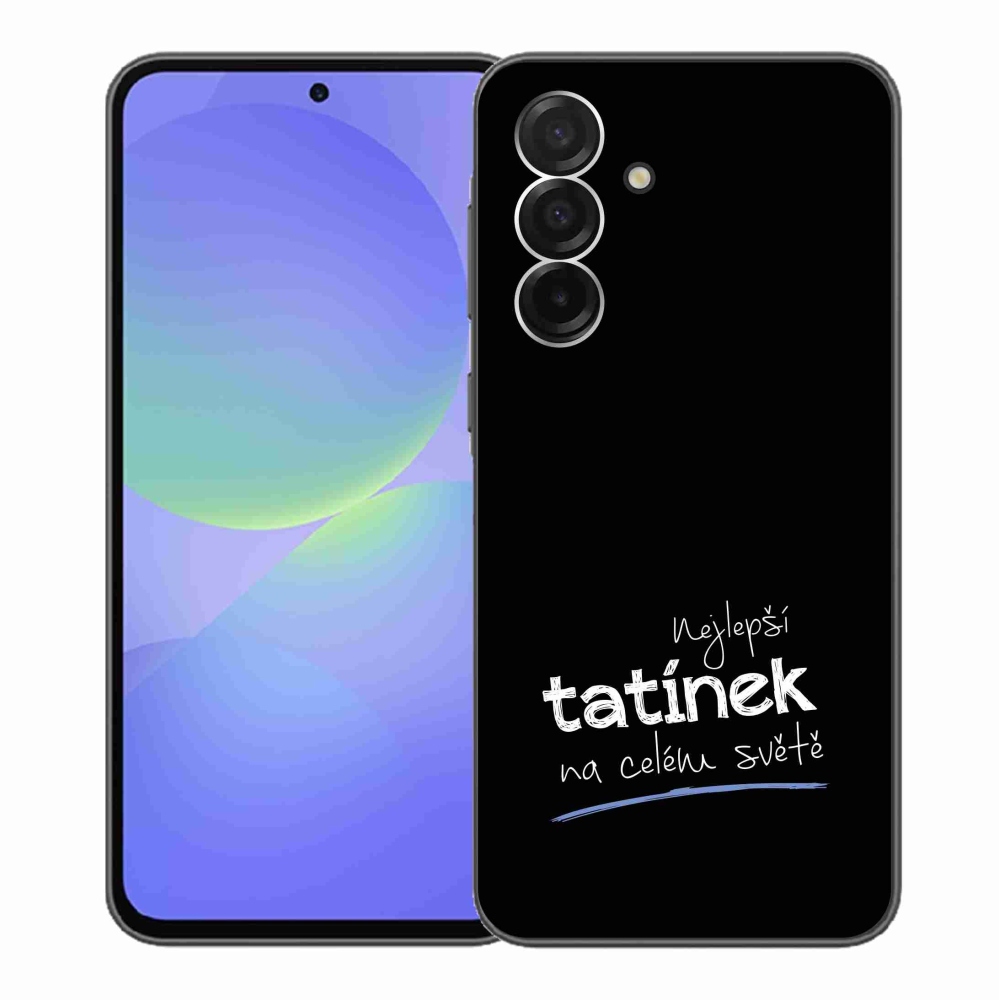 Gél borító mmCase Samsung Galaxy A36 5G - legjobb apuci 4 fekete háttérrel