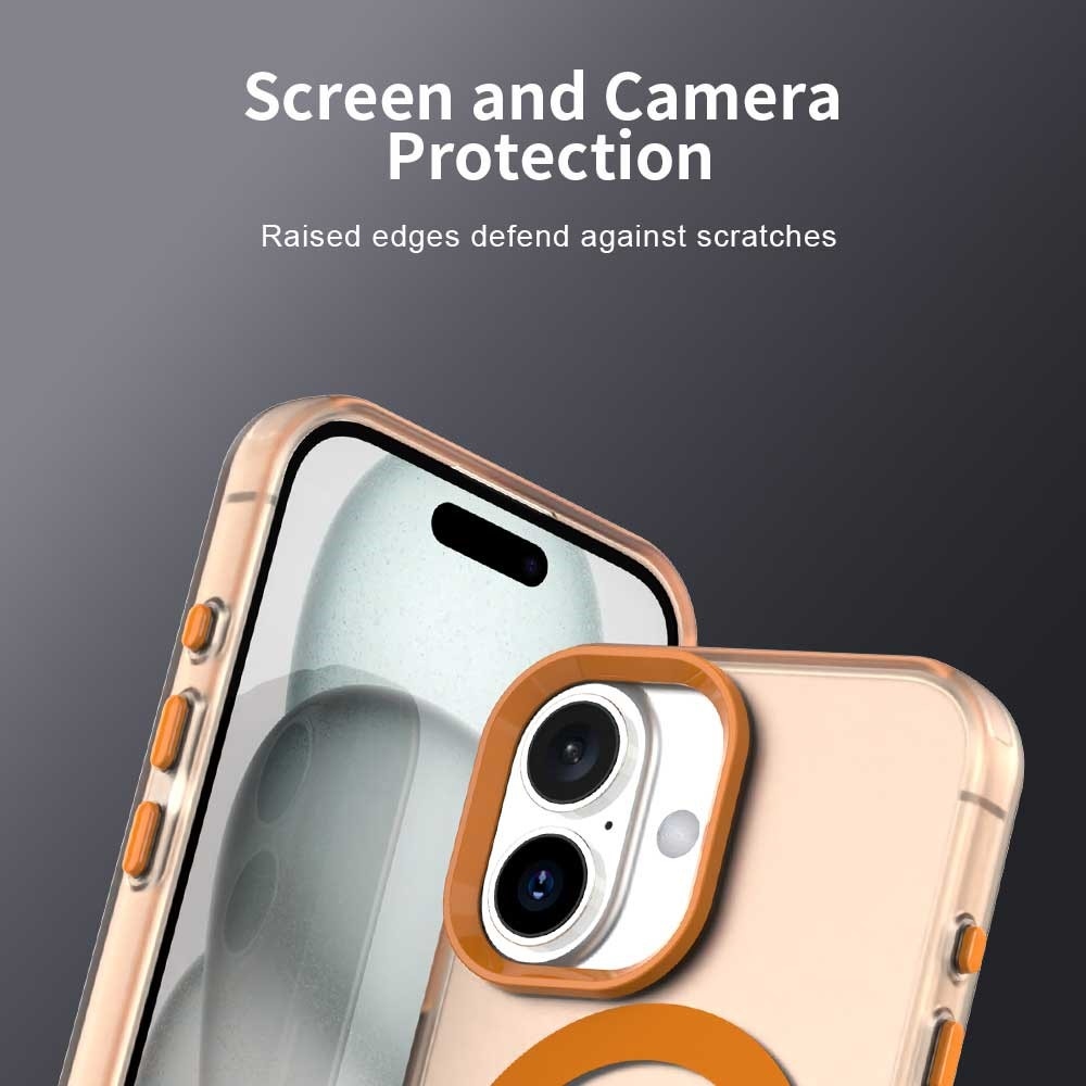 Candy zselés tok MagSafe iPhone 17 készülékhez - narancssárga