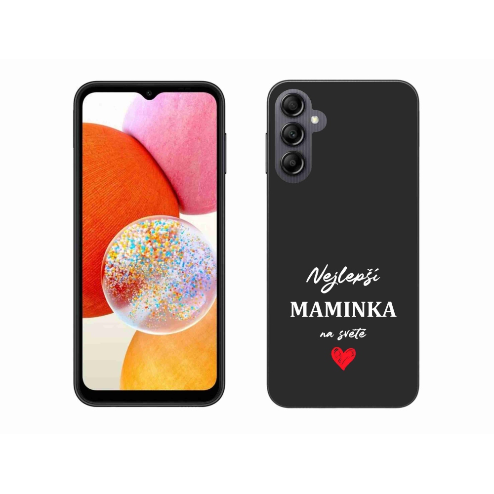 Gél borító mmCase Samsung Galaxy A14 4G/5G - legjobb anya 1 fekete háttér