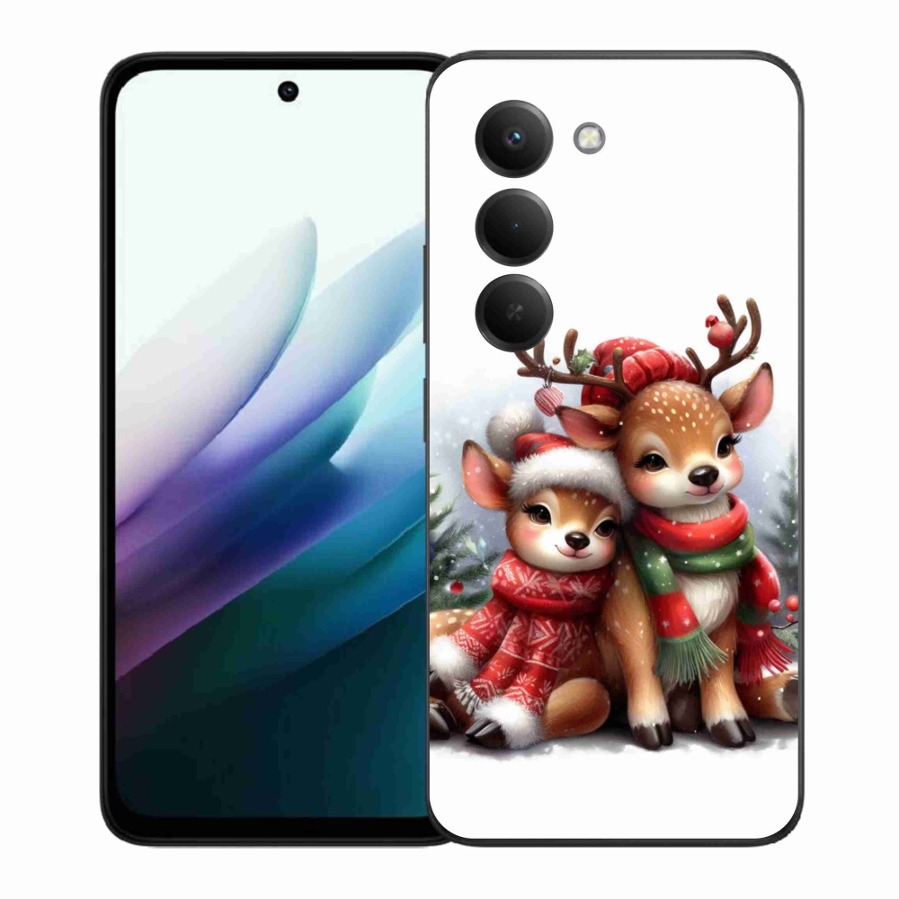 Gél borítás mmCase a Xiaomi Redmi 15 4G/5G (171mm) - karácsonyi rénszarvasokhoz