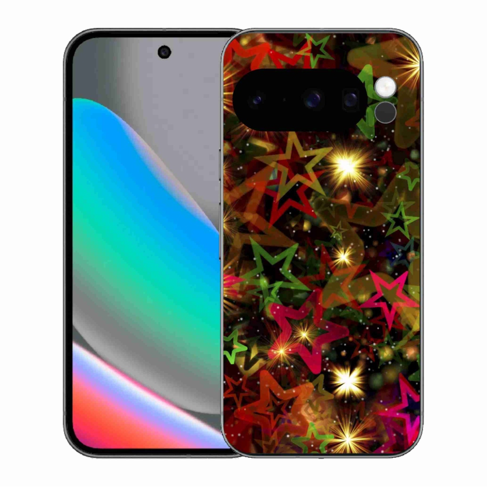 Gél borítás mmCase a Google Pixel 10 Pro számára - színes csillagok