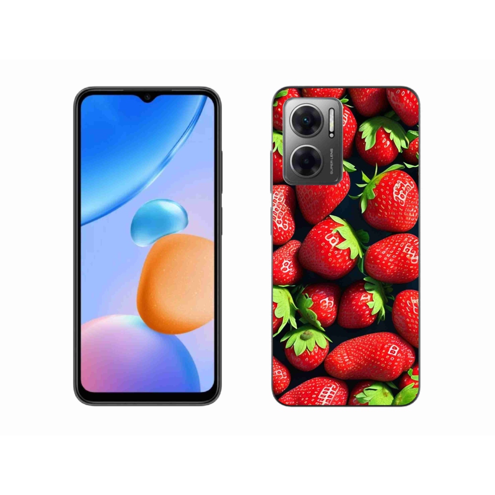 Gél borítás mmCase a Xiaomi Redmi 10 5G-hez - eper