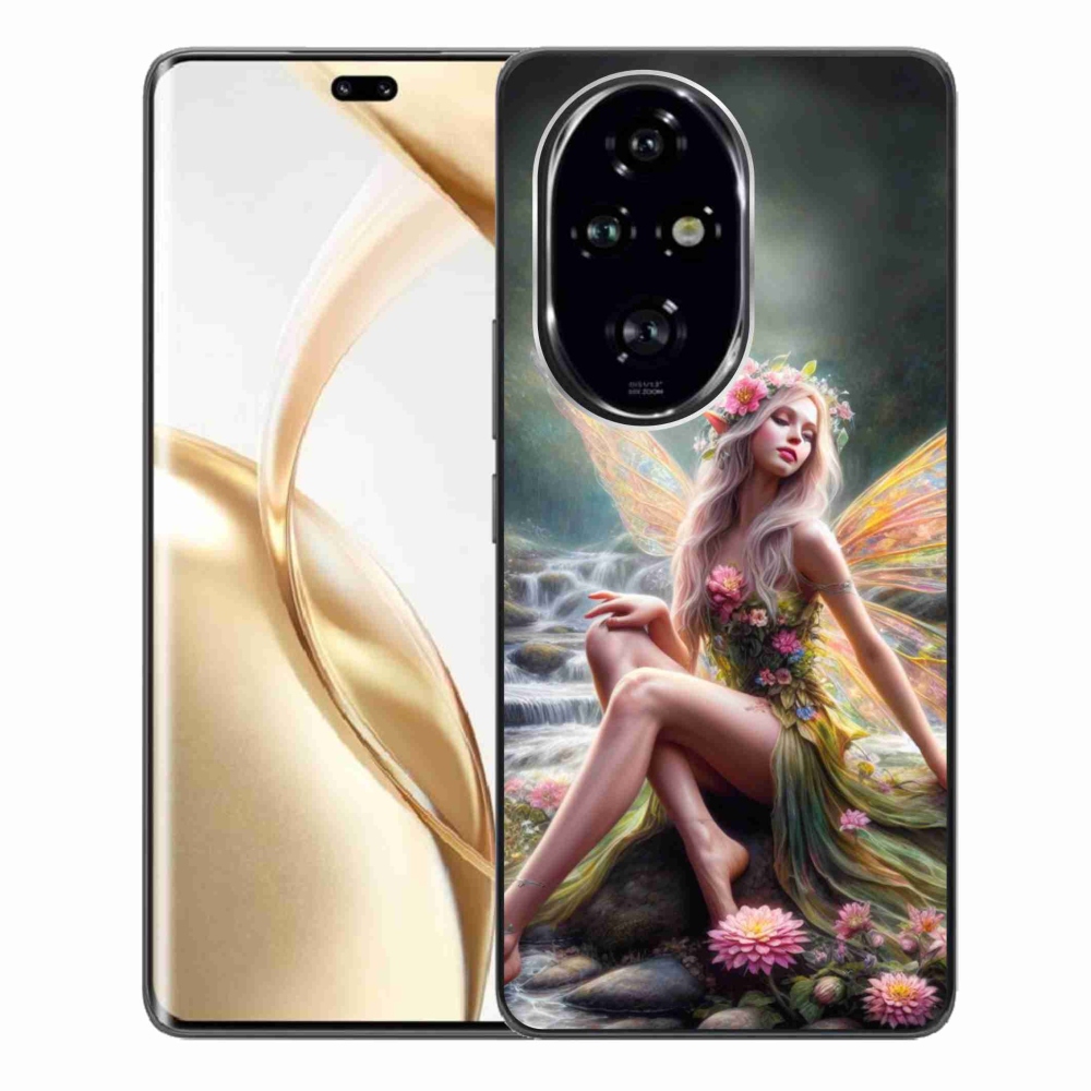 Zselés borítás mmCase a Honor 200 Pro 5G-hez - pillangó nő 1