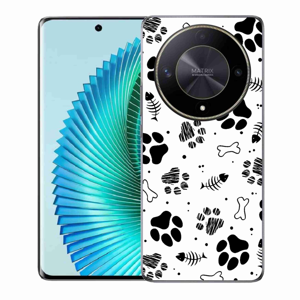 Gél borítás mmCase a Honor Magic 6 Lite 5G készülékhez - kutyamancsok 1