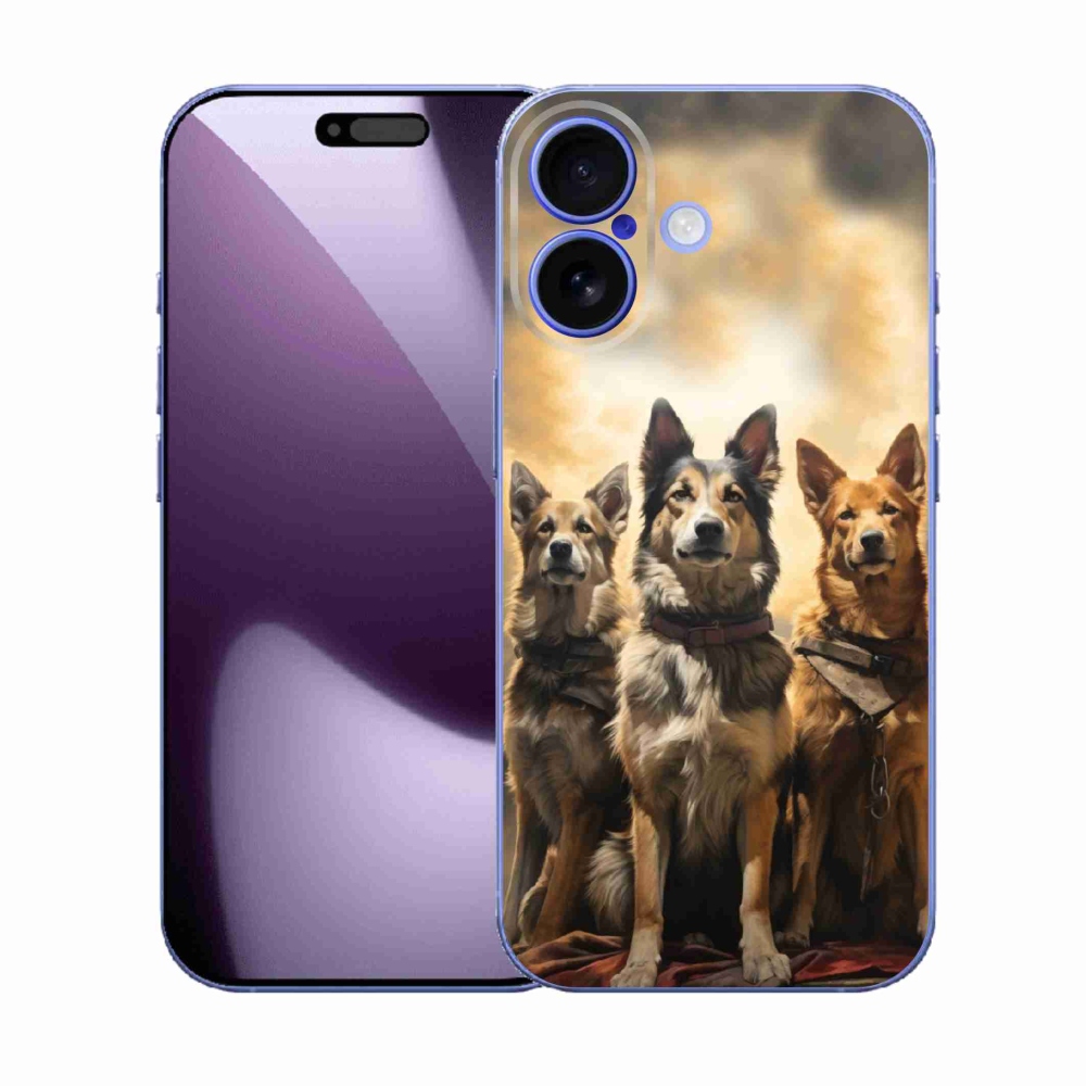 Zselés borítás mmCase iPhone 17 - három kutya